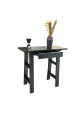 Black wooden office table with drawer 100x40x90cm
