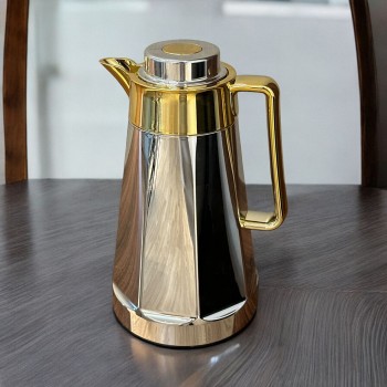    ترمس المزاج لونين استاينلس استيل  ذهبي 1لتر 