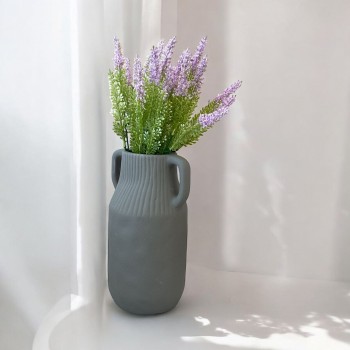 فازه سيرميك تصميم كلاسيك برصاص25×9×7سم 