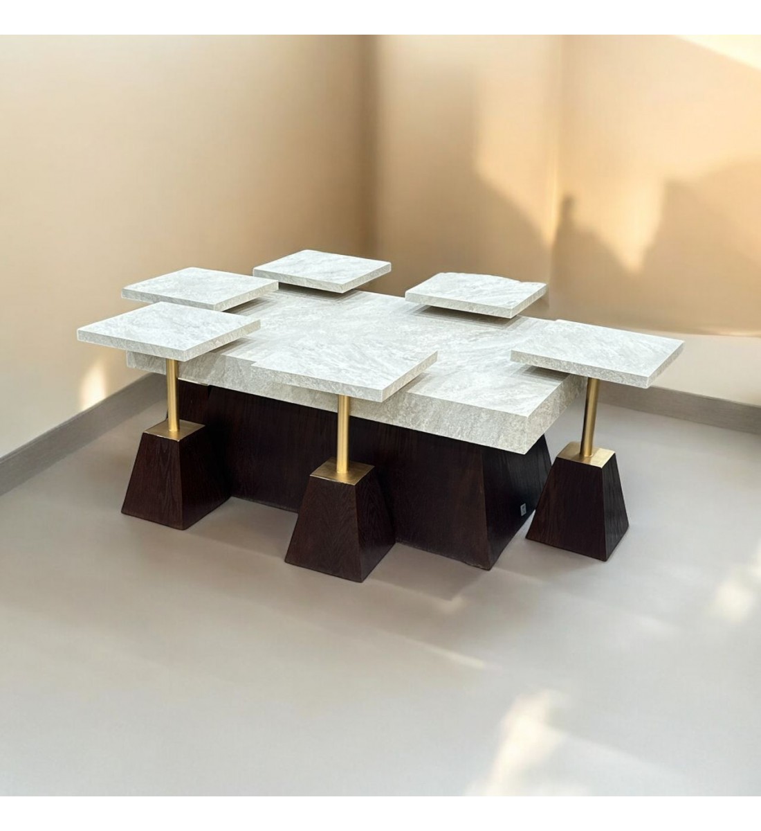 طقم طاولة خدمة بديل الرخام رخام سطح 7 قطعة طقم طاولة خدمة بديل الرخام رخام سطح 7 قطعة