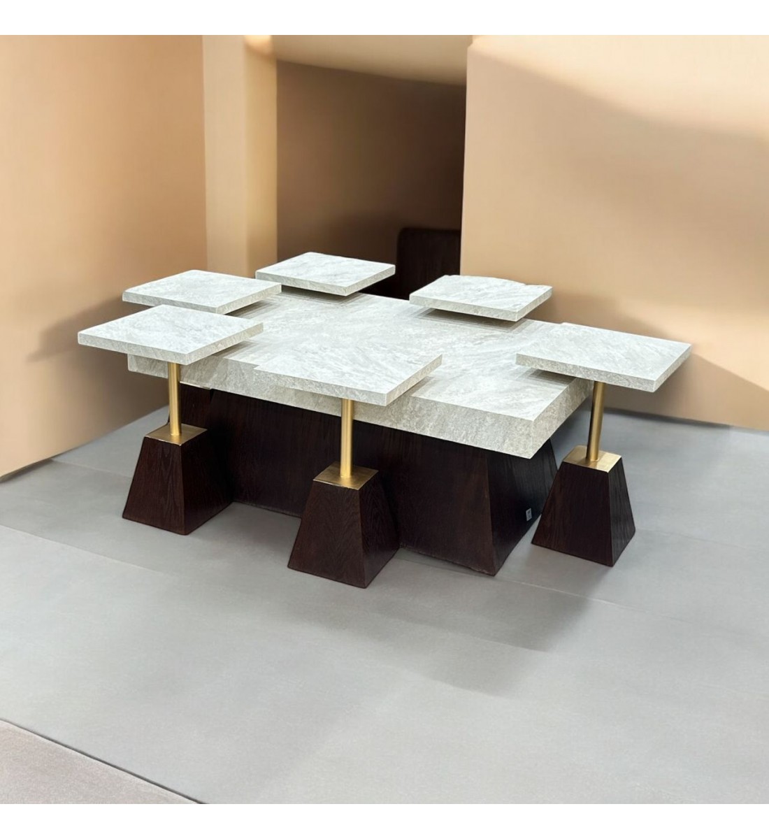 طقم طاولة خدمة بديل الرخام رخام سطح 7 قطعة طقم طاولة خدمة بديل الرخام رخام سطح 7 قطعة