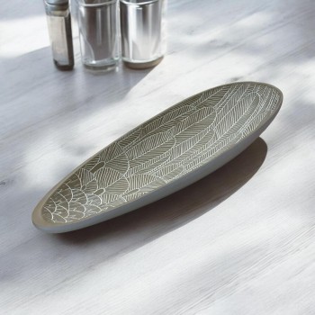 صحن تقديم سيراميك 49×17×6سم 