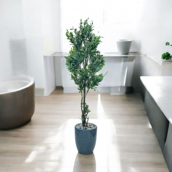  شجرة تزين اوراق الزيتون مركن سيراميك  ارتفاع 180سم تقريبا 