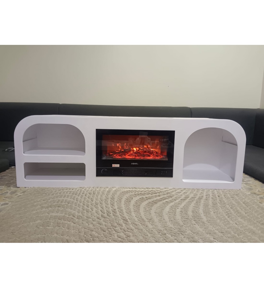 دفاية شكل بلازما كهربائية مستطيل ذات تصميم انيق وحديث لون ابيض مقاس 160*40*57سم دفاية شكل بلازما كهربائية مستطيل ذات تصميم انيق وحديث لون ابيض مقاس 160*40*57سم