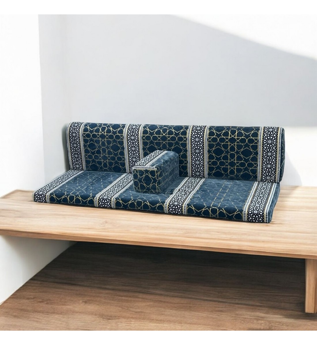 طقم جلسة ارضية خارجية 3قطع متعدد الالوان طقم جلسة ارضية خارجية 3قطع متعدد الالوان