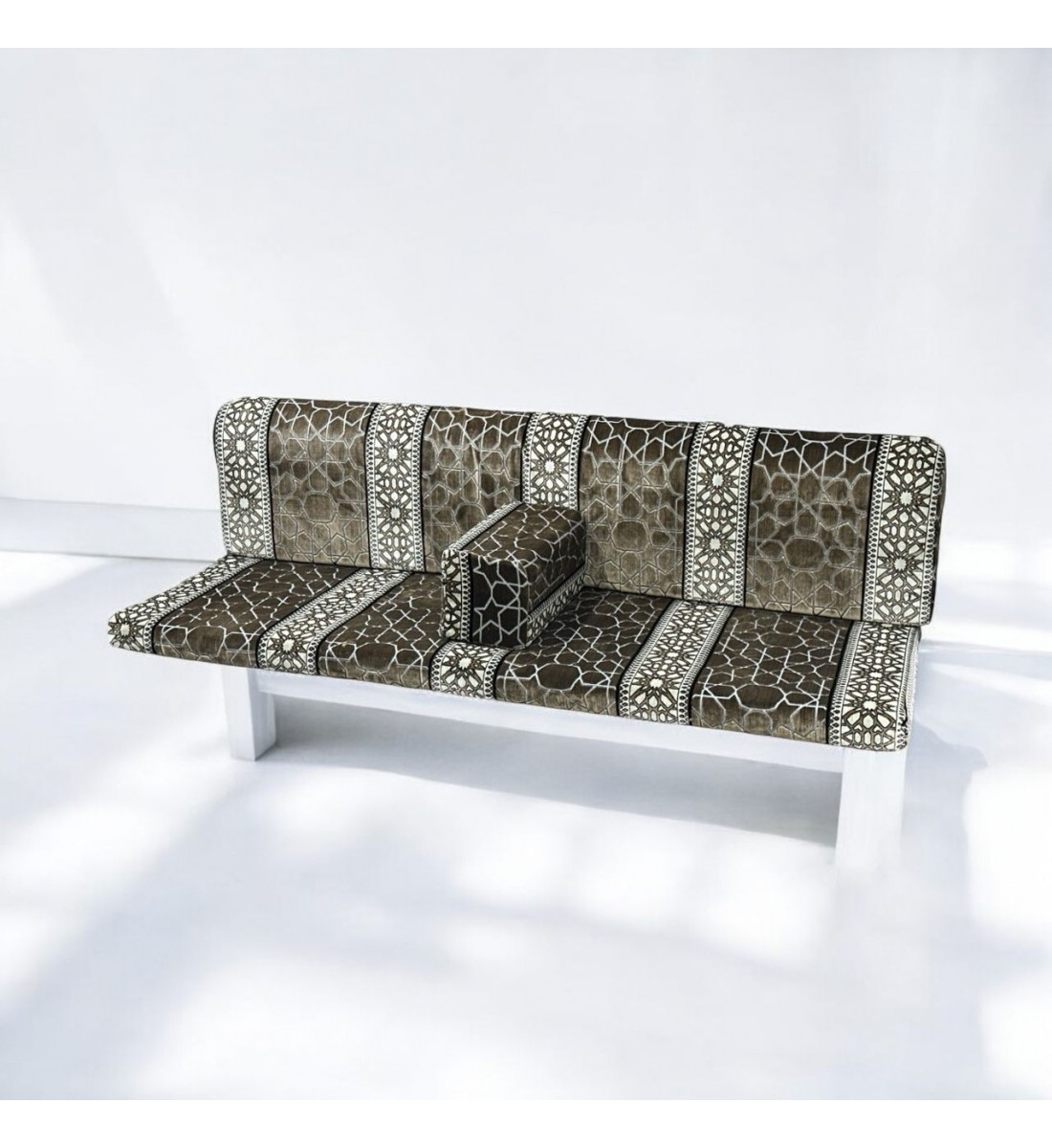 طقم جلسة ارضية خارجية 3قطع متعدد الالوان