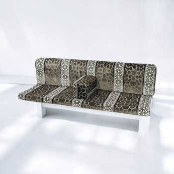 طقم جلسة ارضية خارجية 3قطع متعدد الالوان