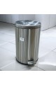 Trash pail - steel with 12 liter pedal