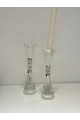 Crystal candlestick 21 x 5 x 5 cm