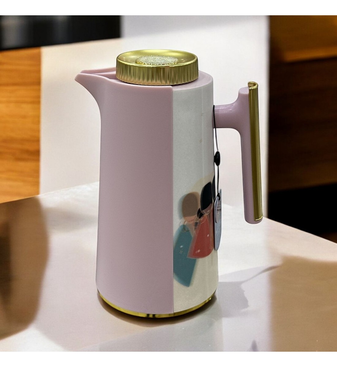 يولو ترمس شاي وقهوة سعة 1 لتر سوليتا لون وردي ذهبي يولو ترمس شاي وقهوة سعة 1 لتر سوليتا لون وردي ذهبي