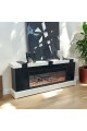 Chauffage plasma électrique, au design élégant et moderne, avec haut-parleur Bluetooth Chandian, coloris noir et beige, 200 x 40 x 77 cm