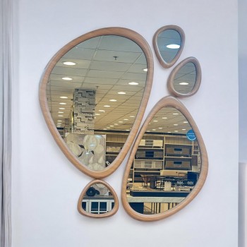 مراة حائط  باطار خشبي من - ليفيا  (منتج تفصيل )