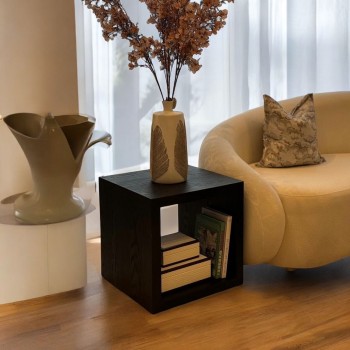 طاولة جانبية من جيمستاون خشب اسود51×51×55سم 