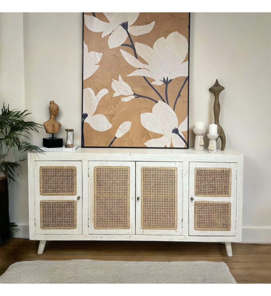 خزانة بوفيه من الروطان 90×180×40سم خزانة بوفيه من الروطان 90×180×40سم