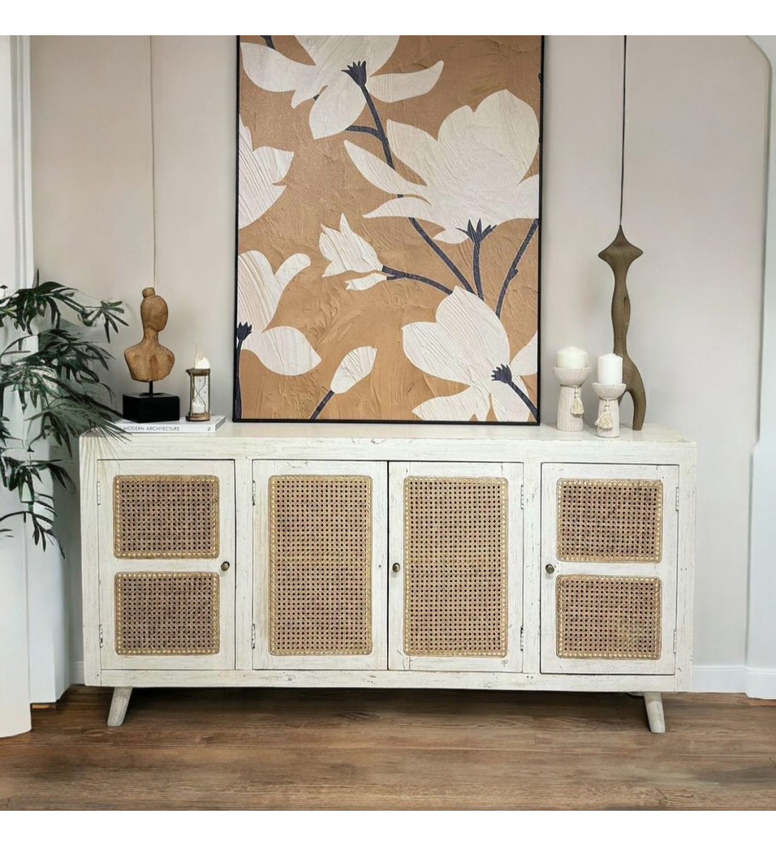 خزانة بوفيه من الروطان 90×180×40سم خزانة بوفيه من الروطان 90×180×40سم