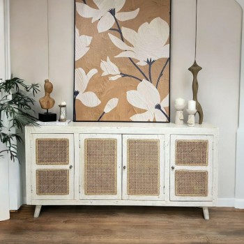 خزانة بوفيه من الروطان 90×180×40سم 