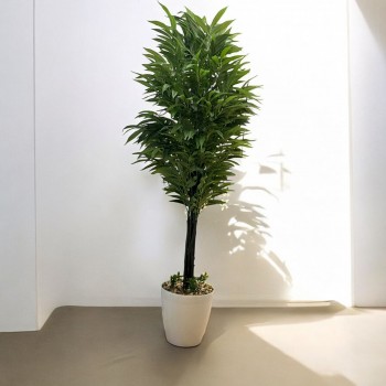 شجر بمركن ابيض تزين صناعي فينكوس  شكل حديث ارتفاع 200سم 