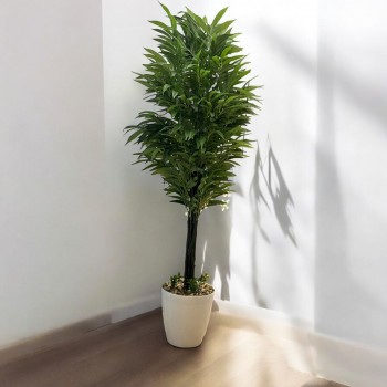 شجر بمركن ابيض تزين صناعي فينكوس  شكل حديث ارتفاع 200سم 