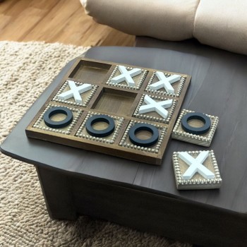 لعبه اكس او خشب 34×34سم 