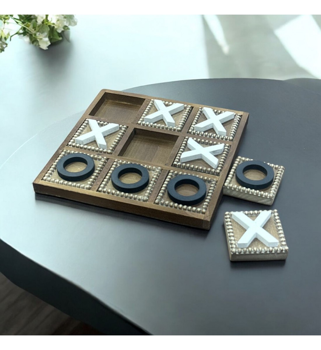 لعبه اكس او خشب 34×34سم 