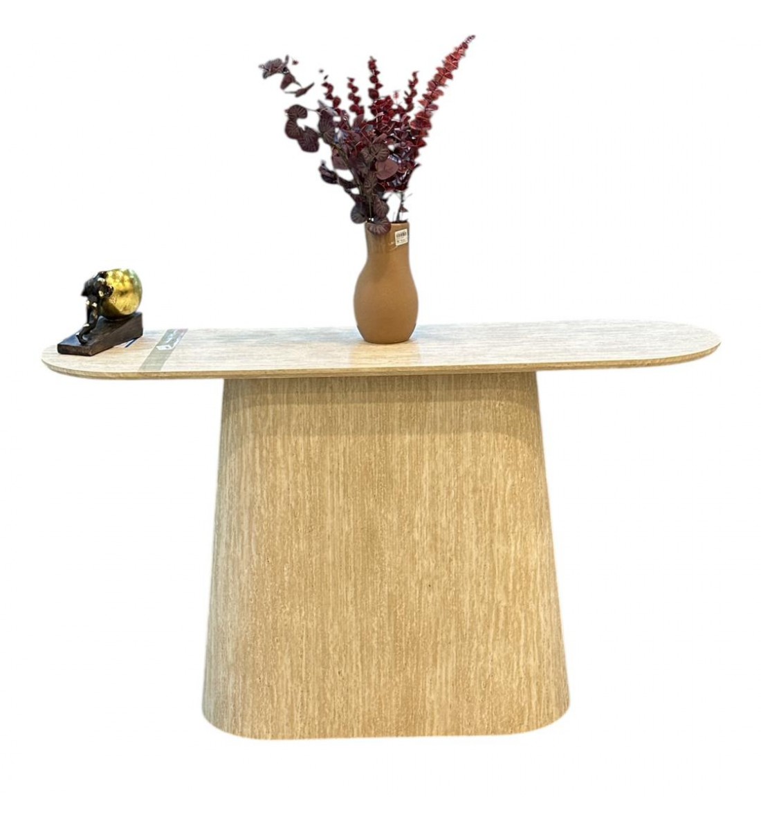 طاولة مدخل خشب بيج 140×40×80 سم طاولة مدخل خشب بيج 140×40×80 سم