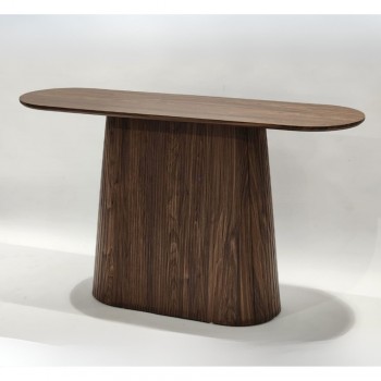 طاولة مدخل خشب بني 140×40×80 سم 