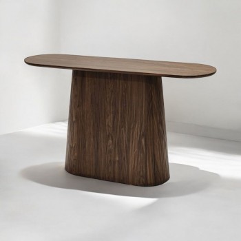 طاولة مدخل خشب بني 140×40×80 سم طاولة مدخل خشب بني 140×40×80 سم