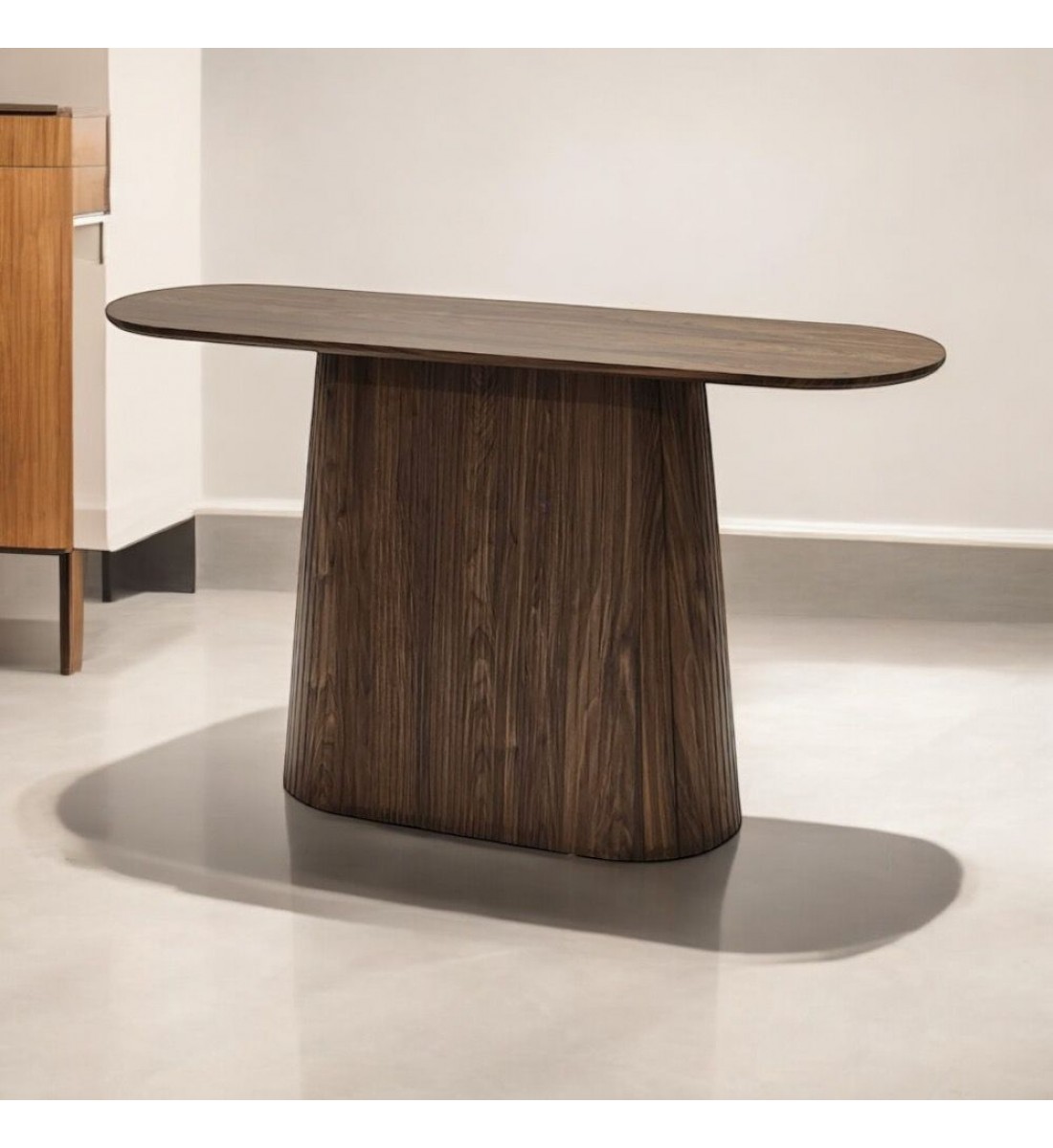 طاولة مدخل خشب بني 140×40×80 سم طاولة مدخل خشب بني 140×40×80 سم