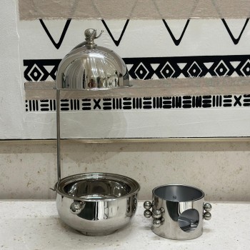 سخان طعام أنيق من الستانلس ستيل – فضي – 1.5 ليتر