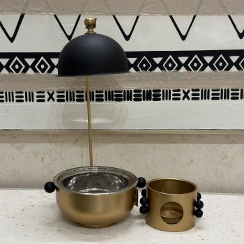 سخان طعام أنيق من الستانلس ستيل – ذهبي – 1.5 ليتر