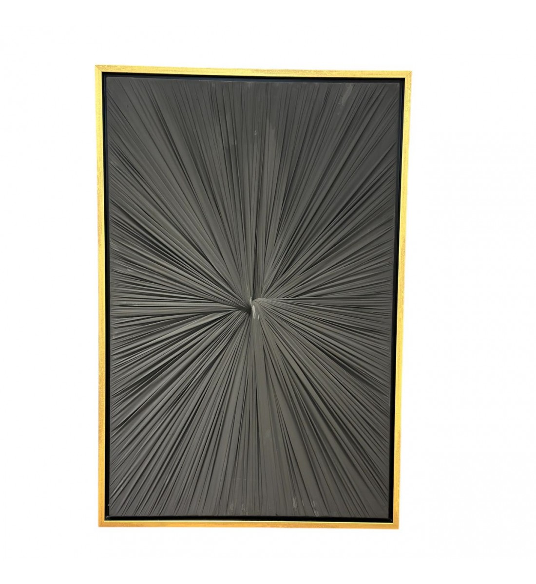لوحة فنية بخطوط هندسية جبسية اسود-ذهبي 120×80سم لوحة فنية بخطوط هندسية جبسية اسود-ذهبي 120×80سم
