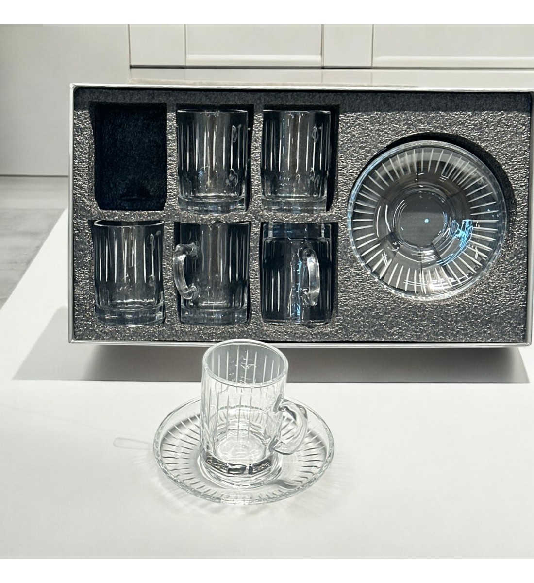 طقم 6 حبه بيالات زجاج 12قطعة طقم 6 حبه بيالات زجاج 12قطعة