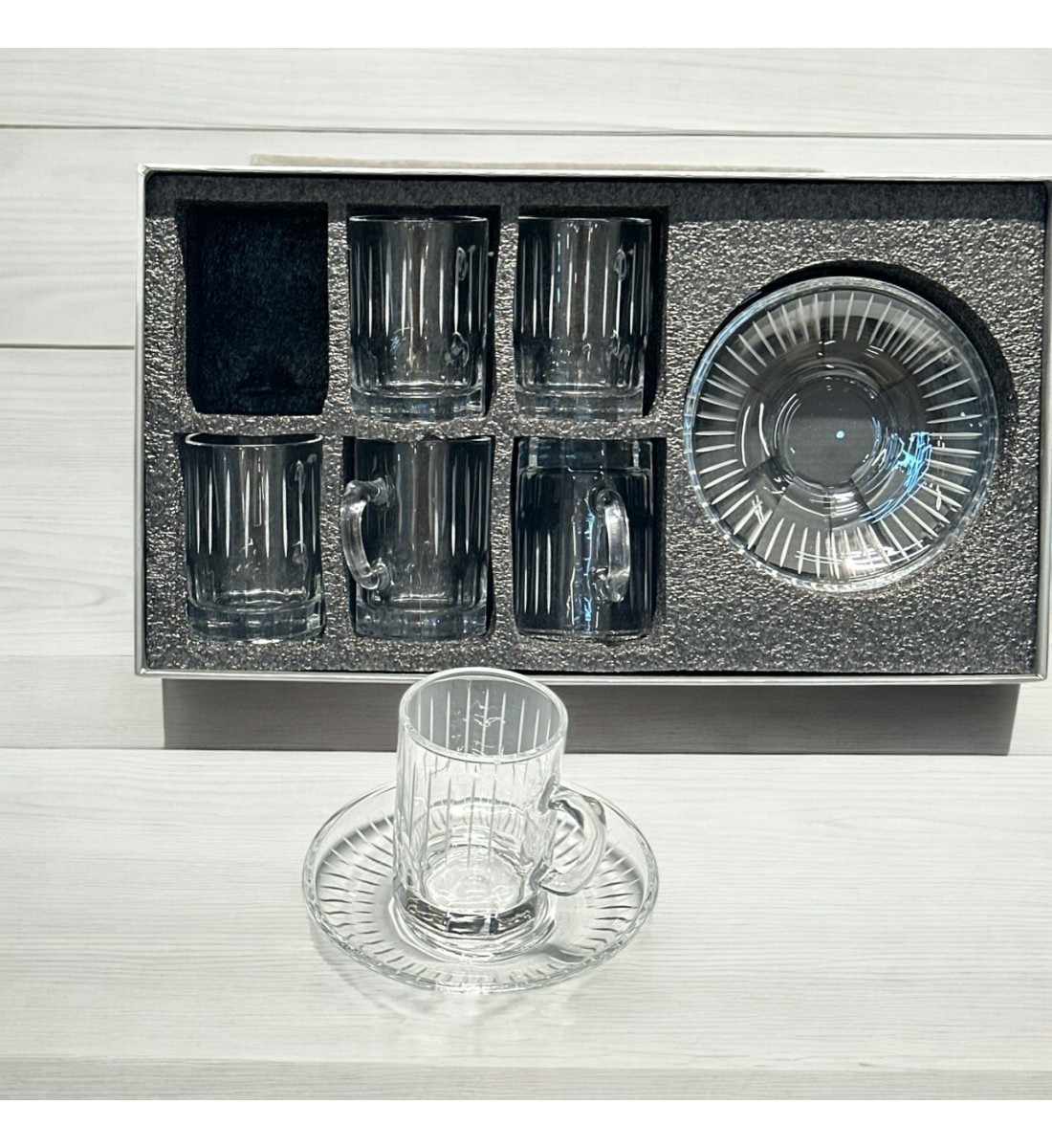 طقم 6 حبه بيالات زجاج 12قطعة طقم 6 حبه بيالات زجاج 12قطعة