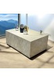 طاولة تقديم من بديل الرخام بتصميم عصري أنيق. بيج 120×80×50سم 