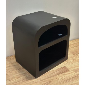 طاولة  او كمدينة جانبية  سرير مقوسة 55 ×45×40سم  لون اسود