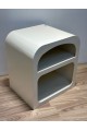 طاولة او كمدينة جانبية سرير مقوسة 55 ×45×40سم لون بيج طاولة او كمدينة جانبية سرير مقوسة 55 ×45×40سم لون بيج