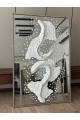 Gypsum mirror with champagne wooden frame 150 x 100 cm (product details)