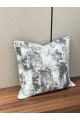 50cm Grey Velvet Cushion