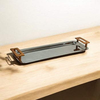 صحن تقديم أنيق معدن 53×19×2سم 