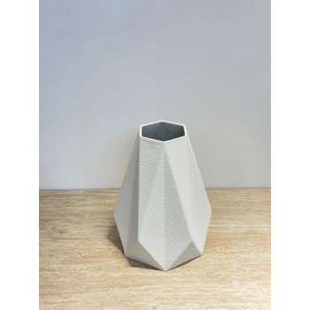 فازة سيراميك ابيض 25×9×9سم 