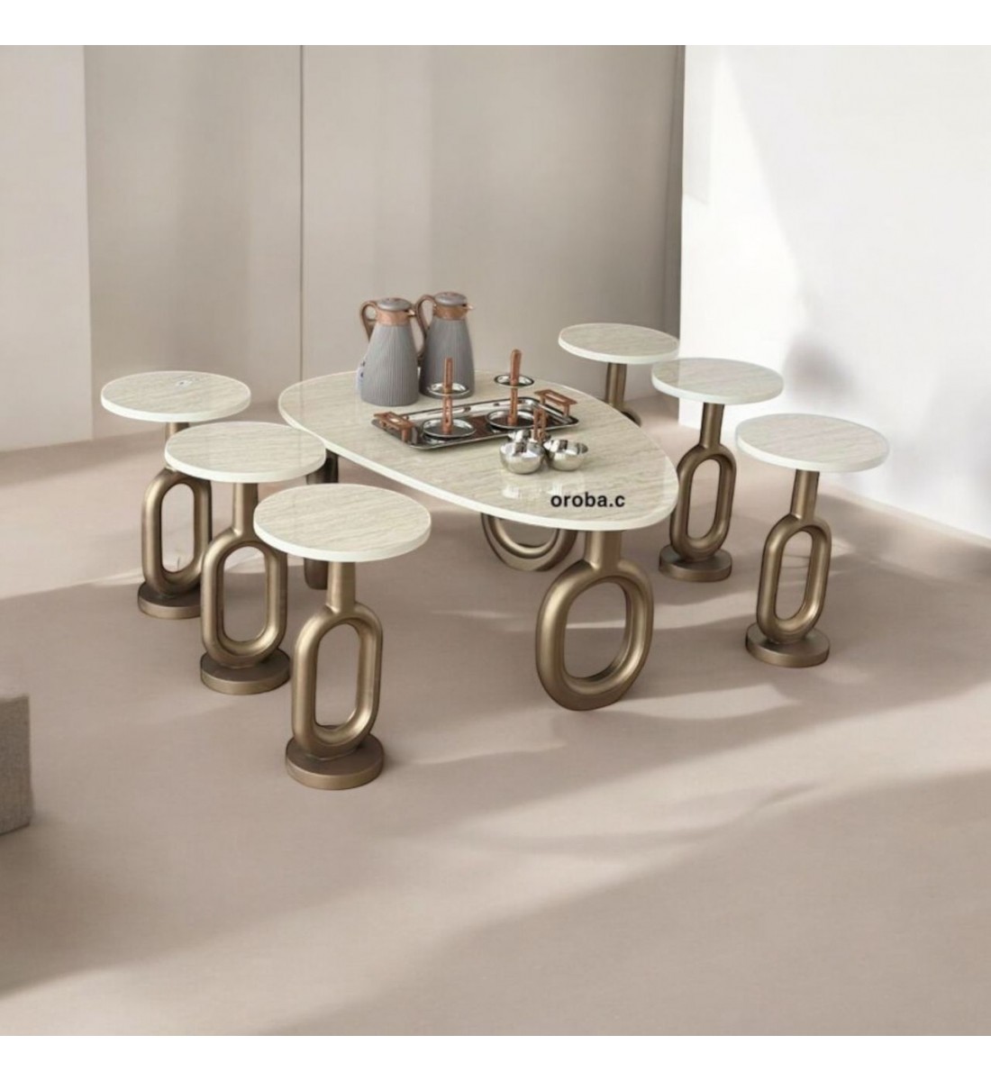 طقم طاولات قهوه وتقديم بديل الرخام 7قطع قاعدة شامبيون(المنتج تفصيل ) طقم طاولات قهوه وتقديم بديل الرخام 7قطع قاعدة شامبيون(المنتج تفصيل )