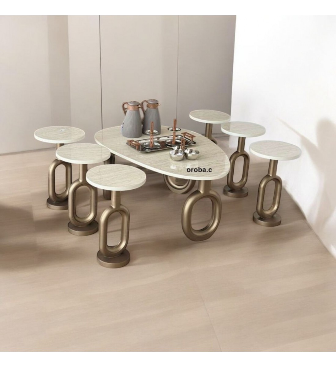 طقم طاولات قهوه وتقديم بديل الرخام 7قطع قاعدة شامبيون(المنتج تفصيل ) طقم طاولات قهوه وتقديم بديل الرخام 7قطع قاعدة شامبيون(المنتج تفصيل )