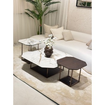 طقم طاولة 3قطع بديل الخشب 