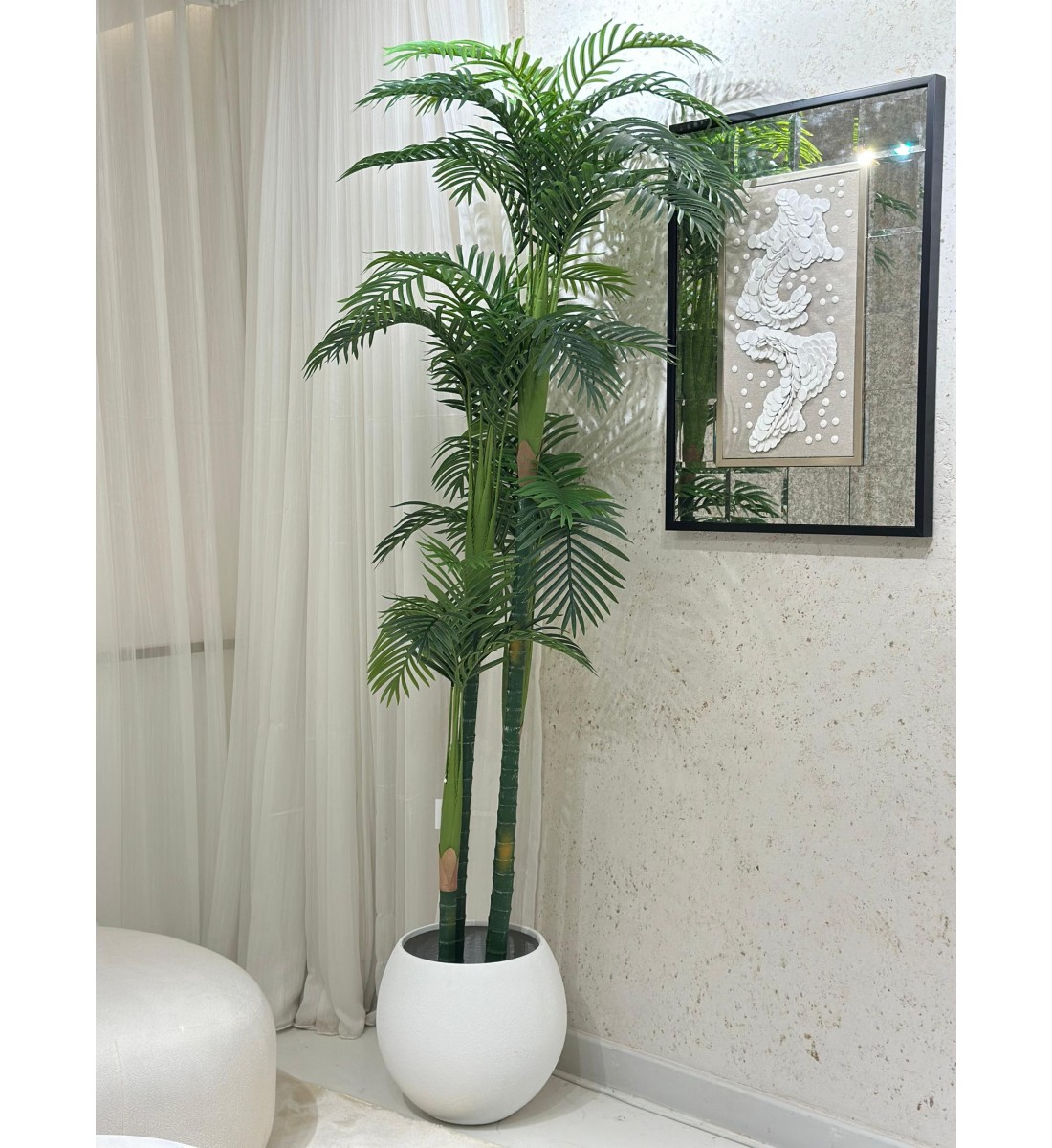 شجرة باللون الاخضر صناعية النخيل 2.5سم شجرة باللون الاخضر صناعية النخيل 2.5سم