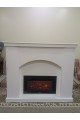 Electric inlet heater, with an elegant and modern design, white color, size 130*32*100 cm