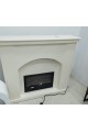 Electric inlet heater, with an elegant and modern design, white color, size 130*32*100 cm