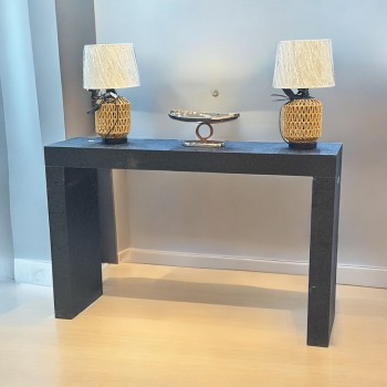 مدخل بديل حشب اسود تصميم كلاسيك اروبي ملمس خشن 140×40×90سم (منتج تفصيل )