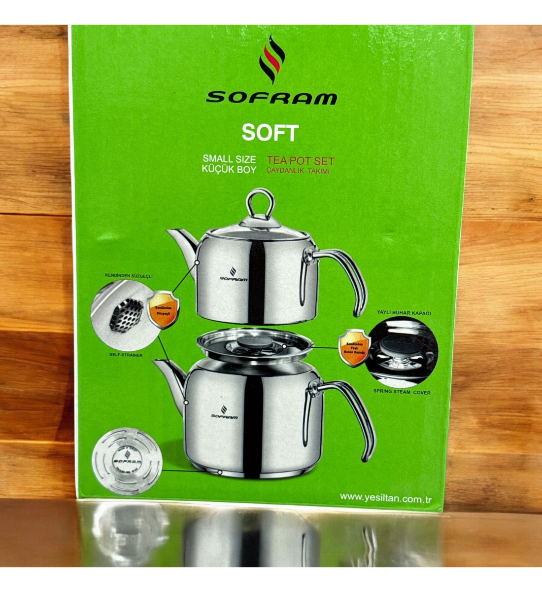 طقم براد شاي سوفرام ستانلس استيل تركي قطعتين كبير طقم براد شاي سوفرام ستانلس استيل تركي قطعتين كبير