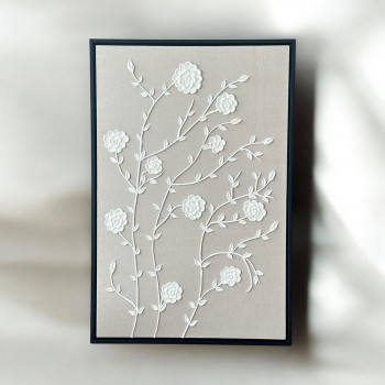 لوحة فنية بخطوط هندسية جبسية باطار اسود 100×150سم (المنتج تفصيل )