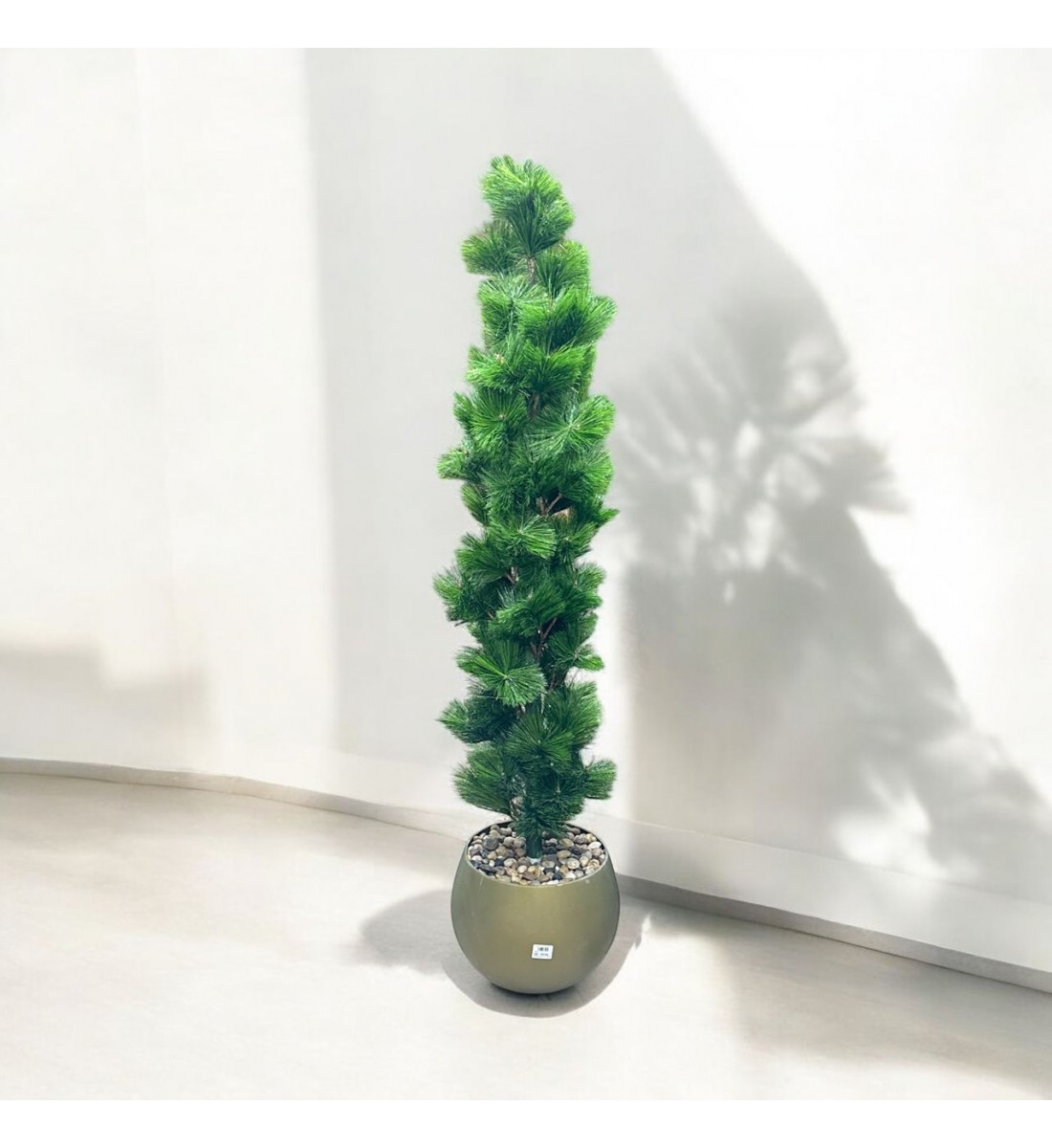 اشجار صناعية زينة ورق شوك مركن ذهبي الطوال 160 سم اشجار صناعية زينة ورق شوك مركن ذهبي الطوال 160 سم